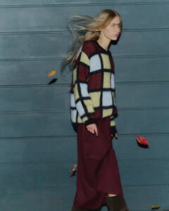 Sweater and skirt Arthur Arbesser; shoes Marsèll